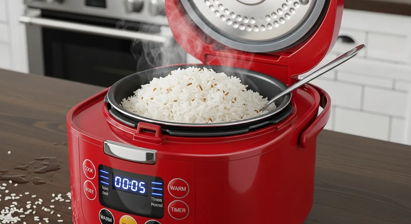 Panela elétrica facilitando o preparo de arroz